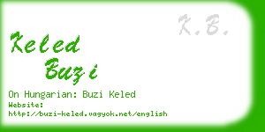 keled buzi business card